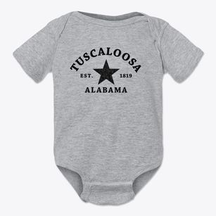 Tuscaloosa Alabama Star Baby Onesie