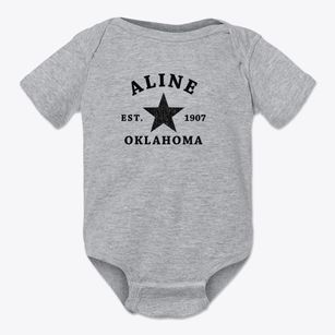Aline Oklahoma Star Baby Onesie