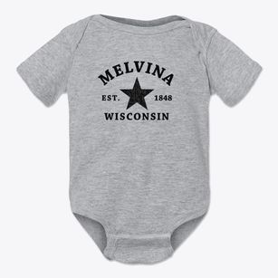 Melvina Wisconsin Star Baby Onesie