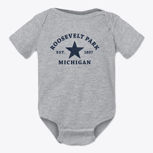 Roosevelt Park Michigan Star Baby Onesie