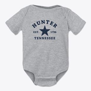 Hunter Tennessee Star Baby Onesie