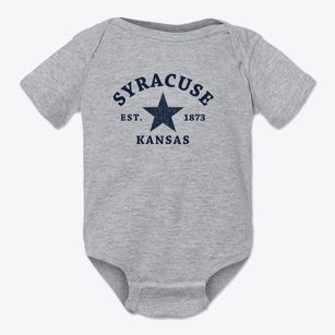 Syracuse Kansas Star Baby Onesie