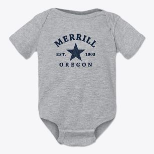 Merrill Oregon Star Baby Onesie