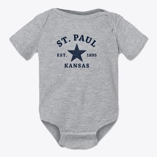 St. Paul Kansas Star Baby Onesie