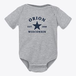 Orion Wisconsin Star Baby Onesie