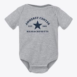 Amherst Center Massachusetts Star Baby Onesie