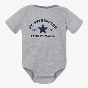 St. Petersburg Pennsylvania Star Baby Onesie