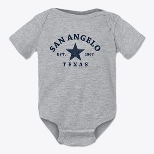 San Angelo Texas Star Baby Onesie