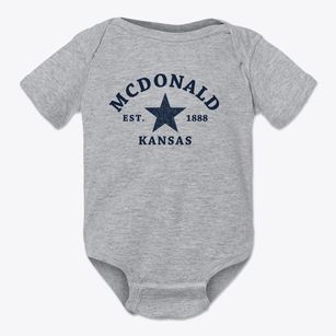 Mcdonald Kansas Star Baby Onesie