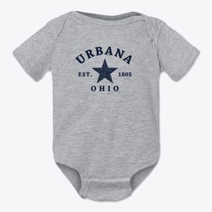 Urbana Ohio Star Baby Onesie