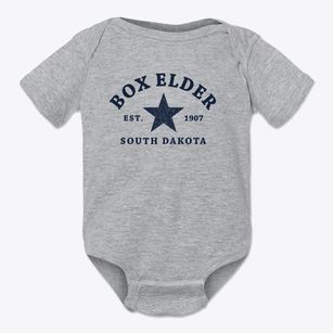 Box Elder South Dakota Star Baby Onesie