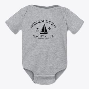 Horseshoe Bay Texas Yacht Club Baby Onesie