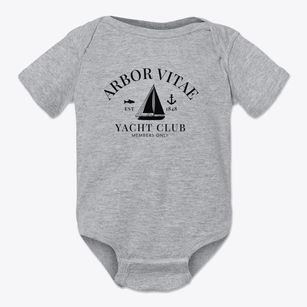 Arbor Vitae Wisconsin Yacht Club Baby Onesie