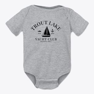 Trout Lake Washington Yacht Club Baby Onesie