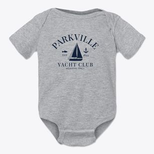 Parkville Missouri Yacht Club Baby Onesie
