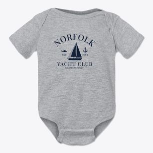Norfolk Virginia Yacht Club Baby Onesie