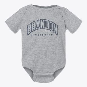 Brandon Mississippi Inline Baby Onesie