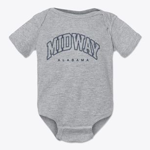 Midway Alabama Inline Baby Onesie