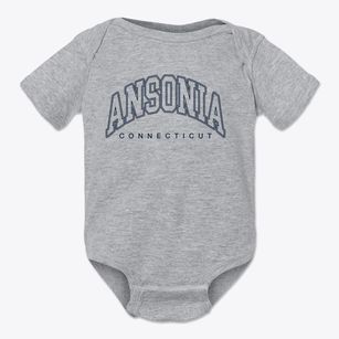 Ansonia Connecticut Inline Baby Onesie