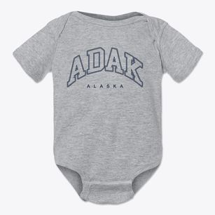 Adak Alaska Inline Baby Onesie