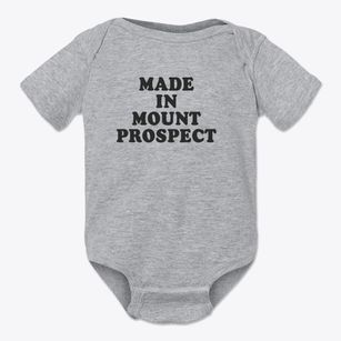 Mount Prospect Illinois Classic 70s Baby Onesie