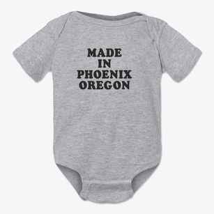 Phoenix Oregon Classic 70s Baby Onesie