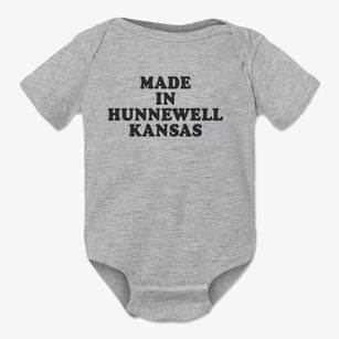 Hunnewell Kansas Classic 70s Baby Onesie