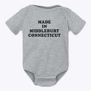 Middlebury Connecticut Classic 70s Baby Onesie
