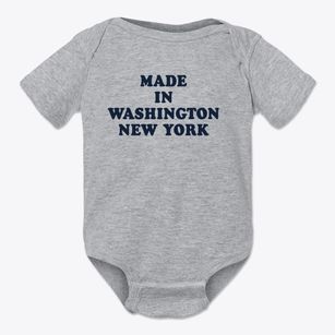 Washington New York Classic 70s Baby Onesie