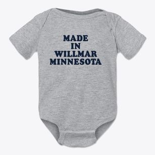 Willmar Minnesota Classic 70s Baby Onesie