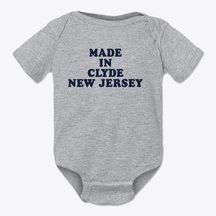 Clyde New Jersey Classic 70s Baby Onesie