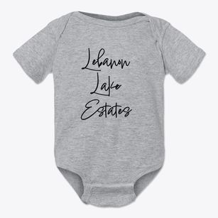 Lebanon Lake Estates New Jersey Freestyle Baby Onesie