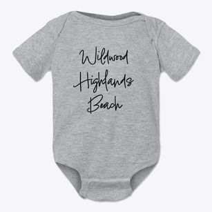 Wildwood Highlands Beach New Jersey Freestyle Baby Onesie
