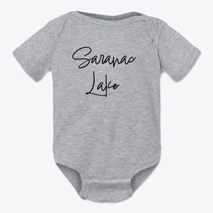 Saranac Lake New York Freestyle Baby Onesie