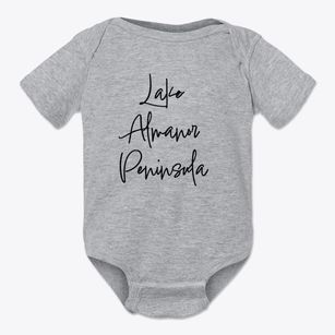 Lake Almanor Peninsula California Freestyle Baby Onesie