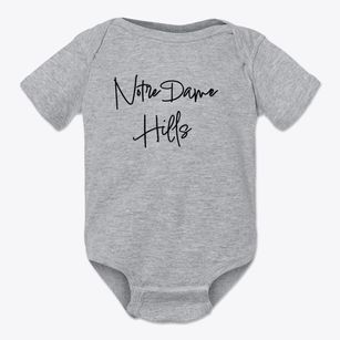Notre Dame Hills Pennsylvania Freestyle Baby Onesie