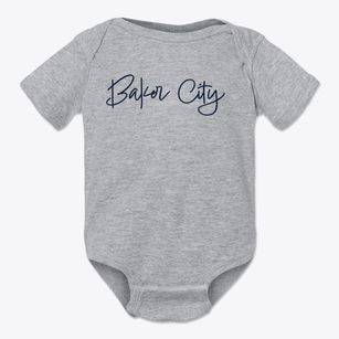 Baker City Oregon Freestyle Baby Onesie