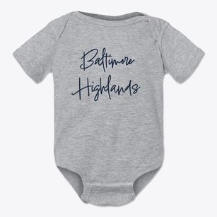 Baltimore Highlands Maryland Freestyle Baby Onesie
