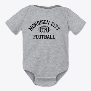 Morrison City Tennessee Football Baby Onesie