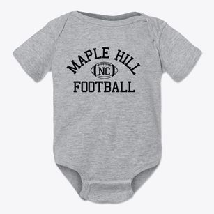 Maple Hill North Carolina Football Baby Onesie