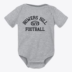 Bowers Hill West Virginia Football Baby Onesie