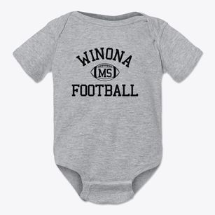 Winona Mississippi Football Baby Onesie