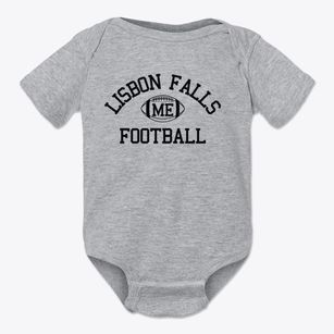 Lisbon Falls Maine Football Baby Onesie