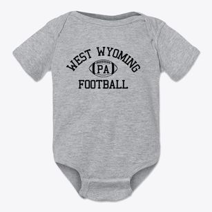 West Wyoming Pennsylvania Football Baby Onesie