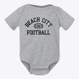 Beach City Ohio Football Baby Onesie