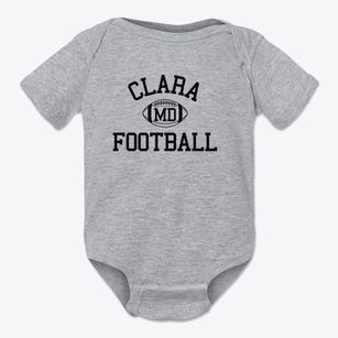 Clara Maryland Football Baby Onesie
