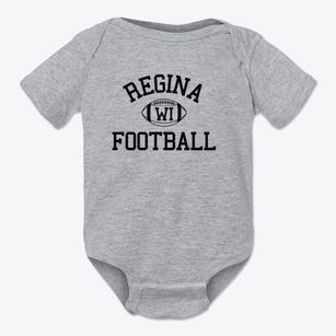 Regina Wisconsin Football Baby Onesie