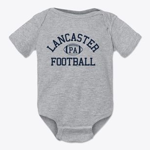 Lancaster Pennsylvania Football Baby Onesie
