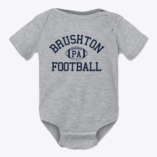 Brushton Pennsylvania Football Baby Onesie