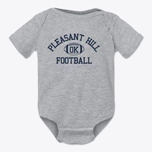 Pleasant Hill Oklahoma Football Baby Onesie